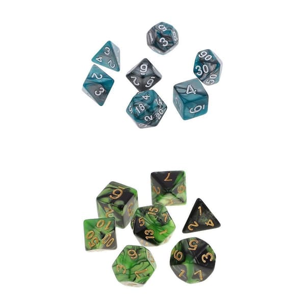 14 stk Polyhedriske Terninger Terningesæt 16mm til DND D&D Warhammer 40K Brætspil-Perfekt_tfrf