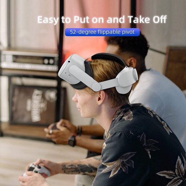 Huvudrem yhteensopiva Meta Quest 3:n kanssa, Headstrap yhteensopiva Quest 3:n kanssa Justerbar lättvikts VR-headsetrembyte