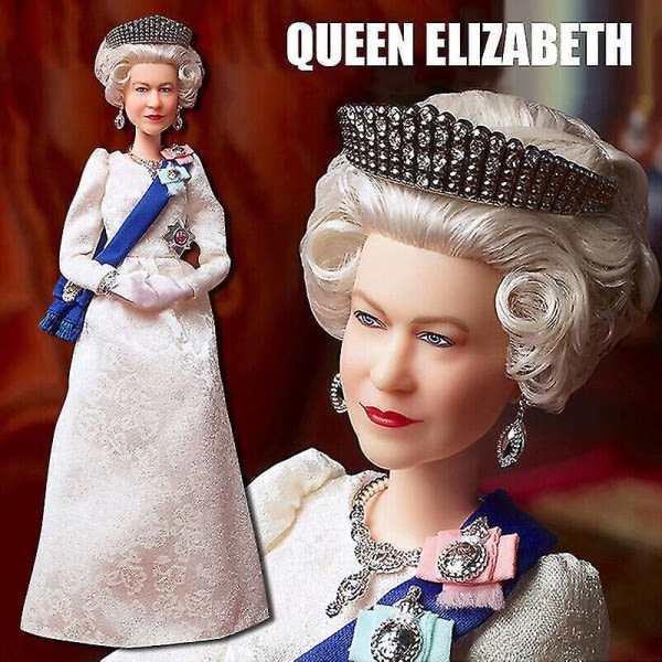 Queen Elizabeth Platinum Jubilee Docka Barbie Collector Dekoration leksak prydnad