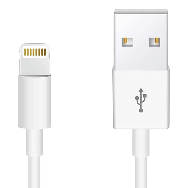 Velegnet til Apple 12W hurtigopladningsdatakabel, 0,25 m, 2A, hvid
