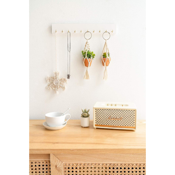 2-pack Mini Macramé Växthängande Dekorationer