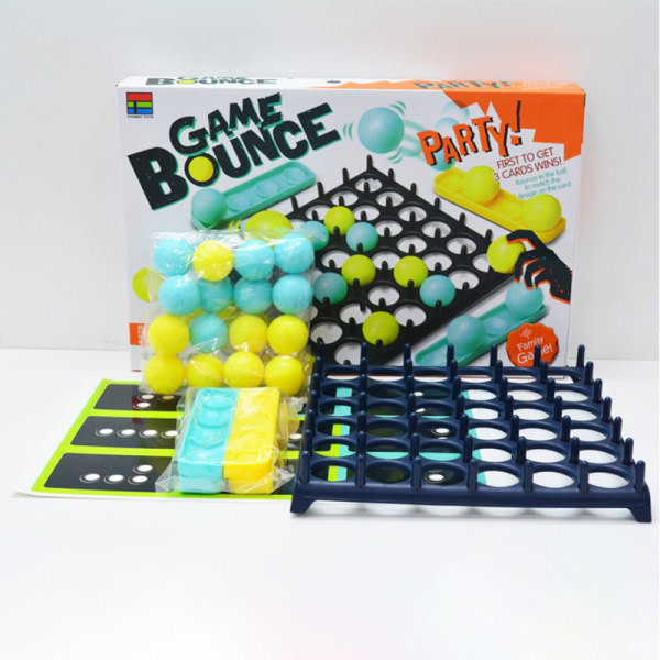 1 Set Hoppboll Bordsspel Bounce Off Game Aktivera boll G Color One Size
