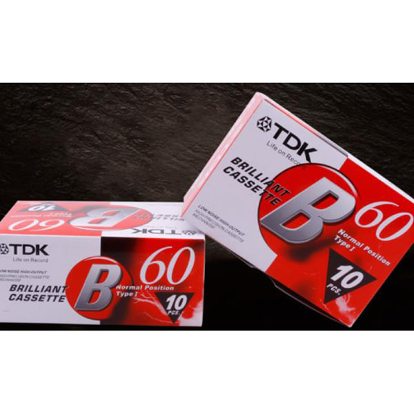 Standard kassett blank båndopptaker Tom 60 minutter Magnetisk hvit one size