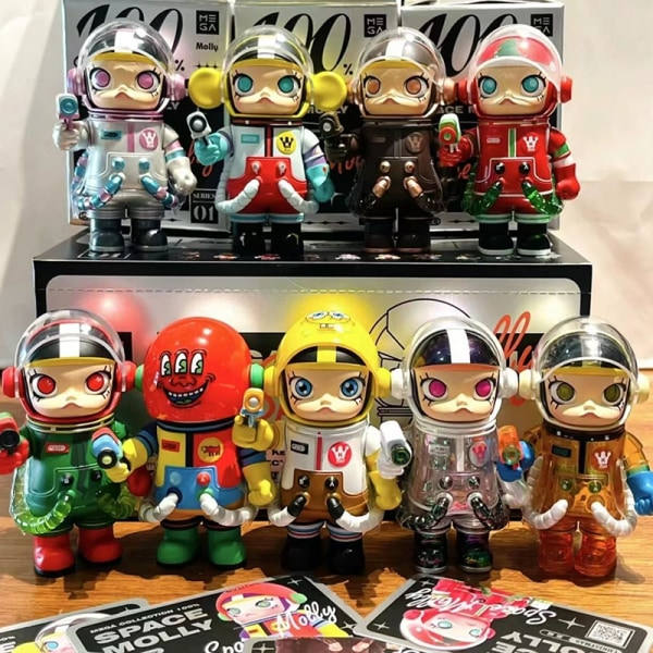 CDQ Random e Anime Figur SPACE MOLLY SERIES Blind Box Legetøj Dukke