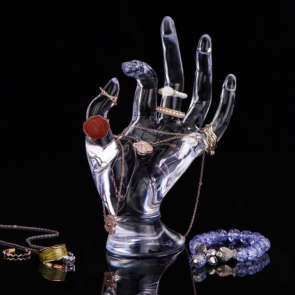 CDQ 1st fingersmyckeshållare, innovativ, transparent