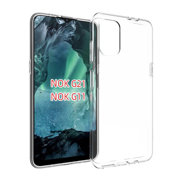 Vattentät Texture Tpu phone case för Nokia G21 Transparent ingen