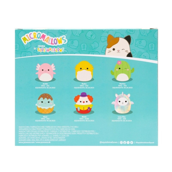 Squishmallows Micromallows 6-pack Archie & Vänner Multicolor multifärg