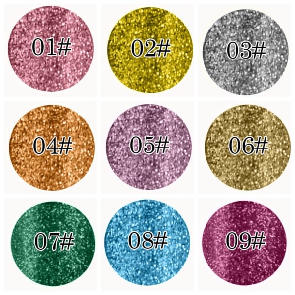 Glitter Eyeliner flytende blyantpigment 14 14