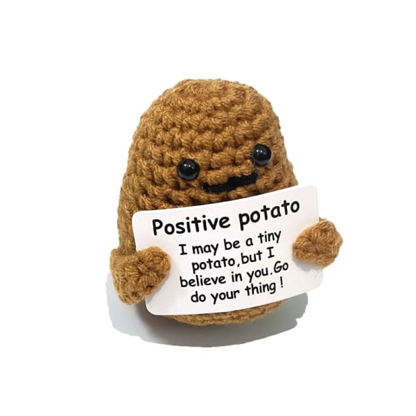 Rolig positiv potatisstickad potatisdocka 3 3 3 10 3