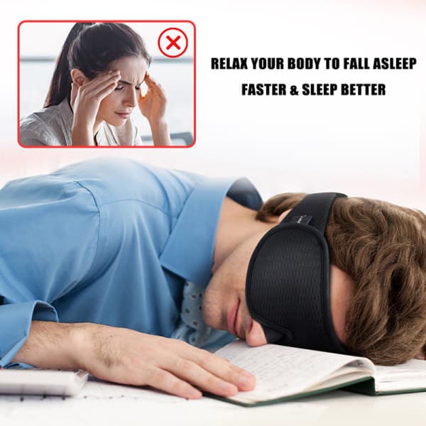 CDQ 1. 3D Sovende Øjenmaske Rejse Relax Patch Polstret Øjenbindel Grøn
