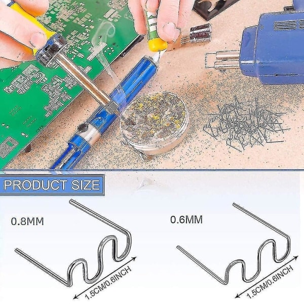 1000 st plastsvetsreparationsvågklammer för svetsverktygssats null ingen