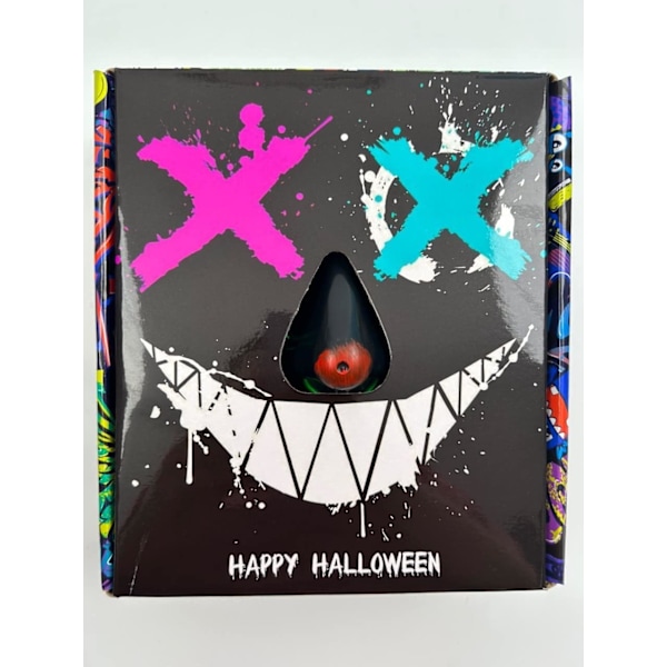 Halloween-naamio LED-naamio & hanskat useilla valotiloilla Multicolor (1 Set)