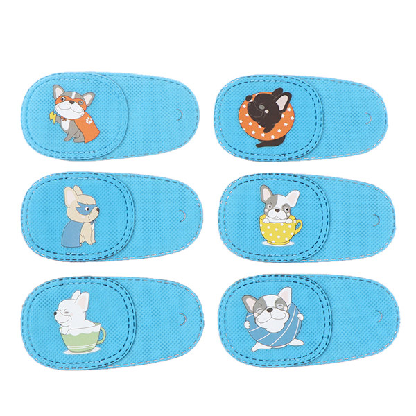 6 stk Amblyopia øyelapp for briller barn voksne late øyelapp Puppy Left Eye