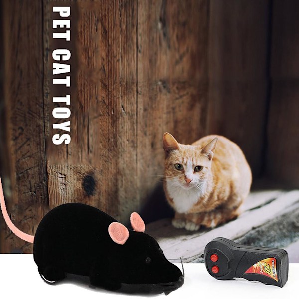 Fjärrkontroll Mus Råtta Möss Elektronisk Leksak för Katt Valp Husdjur brown One-size