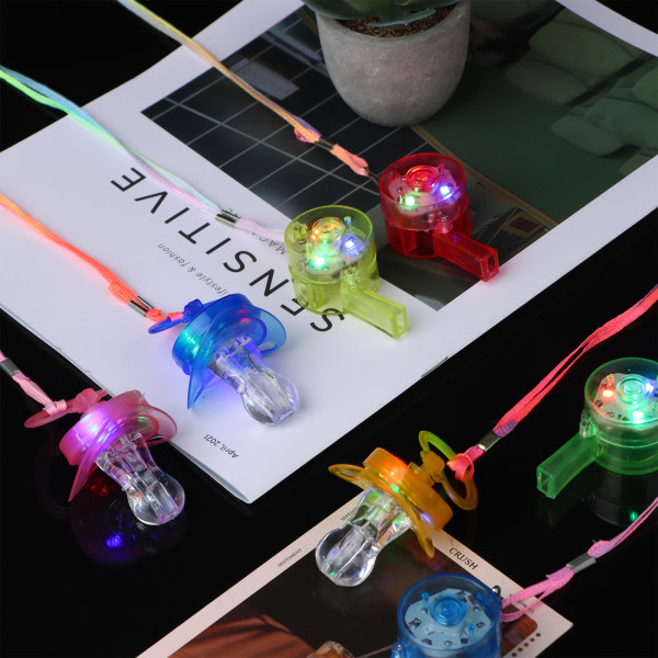 24 stk. Glow in the Dark festartikler, inkl. 12 stk. LED-blå 12 stk.