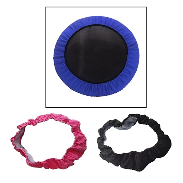 Trampolin Fjederbetræk Passer 36 38 40 Tommer Omkreds Beskyttelse Rivfast Svampevandtæt Tilbehør Kompatibel Med Hjem Black 40 inches