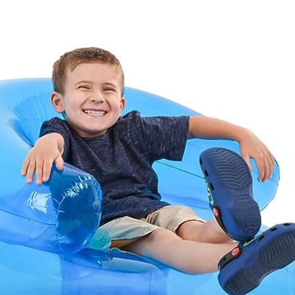 Oppustelig Poolsofa Luftstol Strandpool Spillesæde PV Blue Child