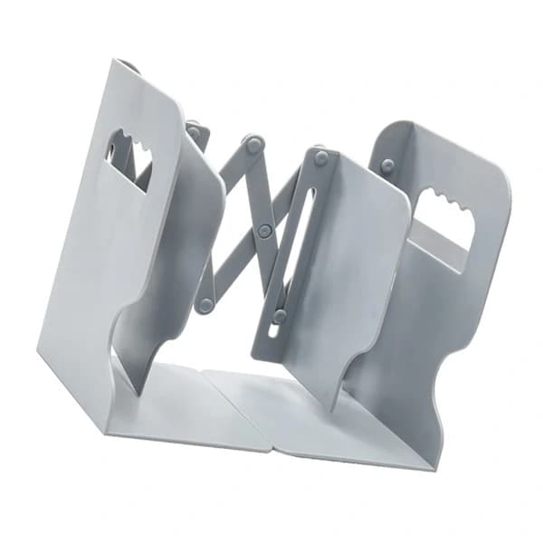 Bookend Simple Style Foldable Shelves ABS Bookends Books Support Stand Home Decor Grey