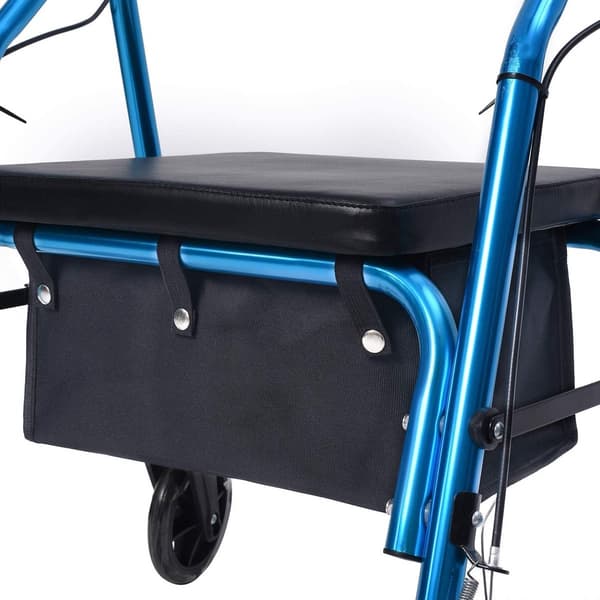 cm - Storage Box - with - Walker - Storage Bag - Four-wheeled - Reusable - Carrying Accessory - Suitable - Men - Elderly - Black