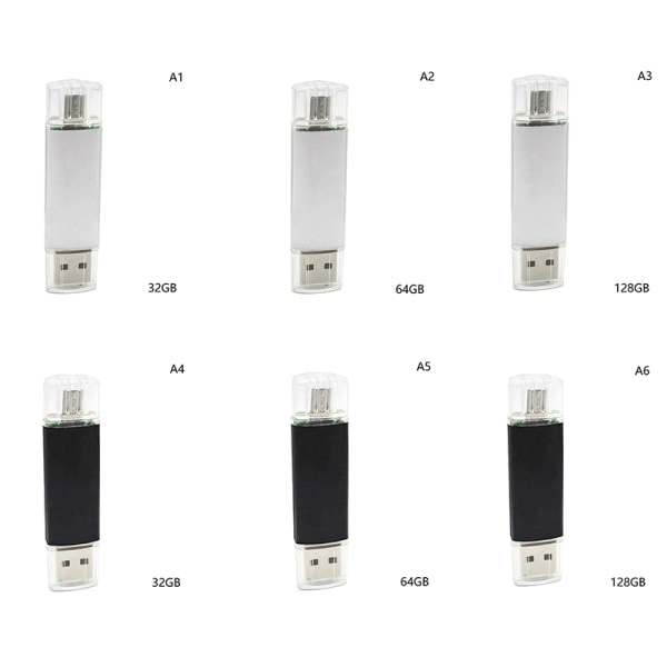 CDQ USB A Pendrive Højhastigheds USB-hukommelse OTG Pen Drive A2 64GB