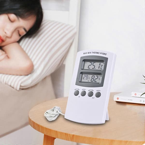 Inomhus Utomhus Termometer Hygrometer Hängande/Skrivbord Sovsal Sovrum_tfrf
