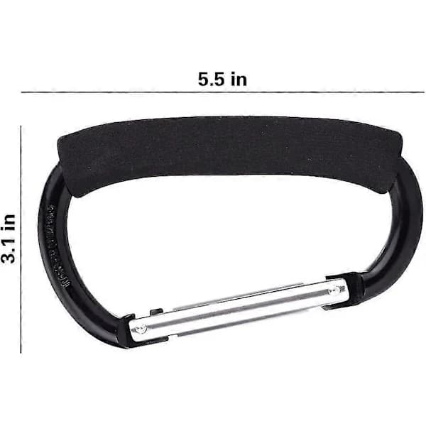 Grocery Bag Carrier Handle Tool Multipurpose Snap Hook Stroller Hook Set Organizer 2-pack