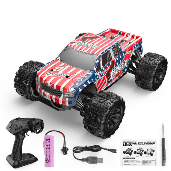 CDQ 20KM/H Power Motor 2.4G RC Drift Car Truck leksak Anti-Crash Green