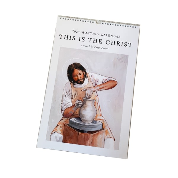 'This Is The Christ' 2024 konstkalender - 2024 religiös konstkalender - vägghängande kristen månadskalender Jesus advent