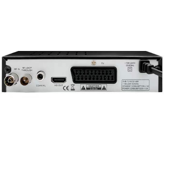 Dvb T2 Hevc 265 Digital TV-mottaker Dvb-t2 265 1080p Hd-dekoder Usb Terrestrisk TV-mottaker Epg Set To