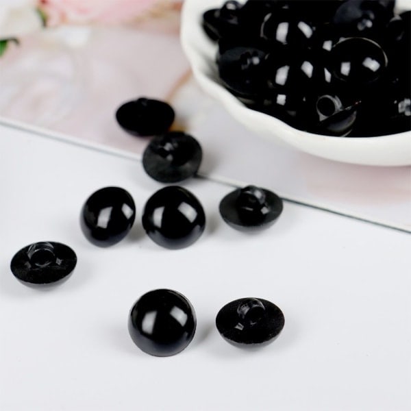 50 st Svarta Säkerhetsögon för Dockor Tillbehör 11,5 MM 11,5 mm 11.5mm