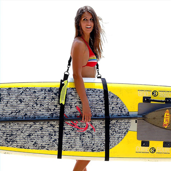 1Set justerbar surfbr?da axelrem Paddle Board Portable Yellow 1st