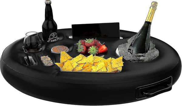 Oppustelig Drikkebakke til Pool, Flydende Bakke til Poolparty, Strandbadekar