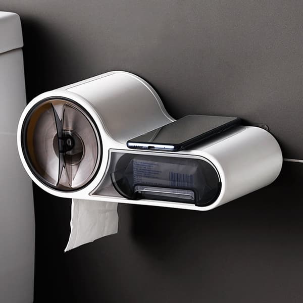Toiletpapirholder - Selvklæbende - Tissueboks - Holder - Papirhåndklæder