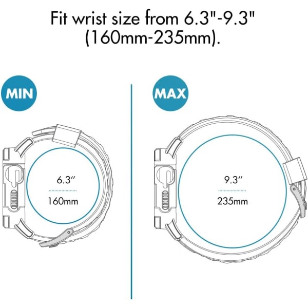 Watch Bälte Transparent med robust cover Kompatibel med Apple Watch 38 mm, 42 mm, 40 mm, 44 mm, (42/44) CDQ