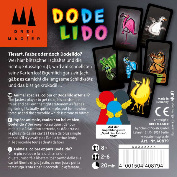 40879 Dodelido, kortspel Drei Magier (engelsk språk ej garanterat). DO DE LI DO