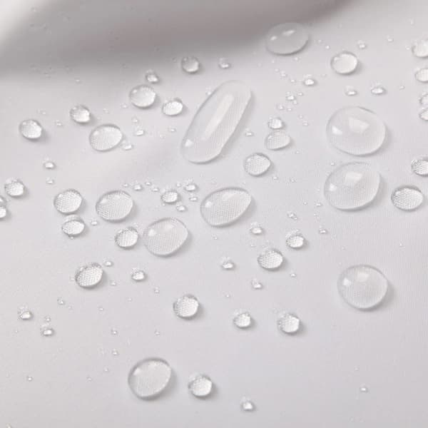 Polyester Duschdraperi 180 x 200 cm Vit_tfrf