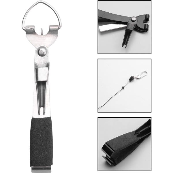 CDQ Fiske Quick Knot Binding Tool 4 1 Line Clipper Combo Inkluderar 6 flugfiskar och 6 fluglinor