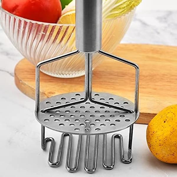 Potatispress - Rostfritt stål - Potatisstöt - Potatispress för mos - Non-Stick - Potatisstöt ...