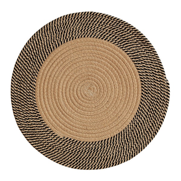 Rund jute måtte, naturfiber 40cm