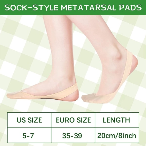 8 par sokk stil boll av fotkuddar for kvinner