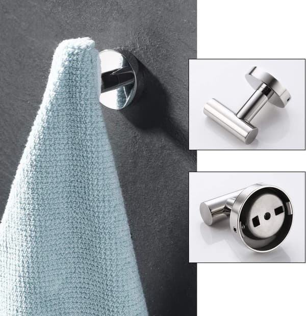 Krom Håndklæde- og Toiletpapirholder Sæt Badeværelsestilbehør S