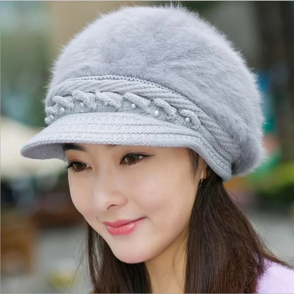 Elegant Vinterhue til Kvinder, Dame Efterår Strikkede Huer, Kvinders Hat, Efterår Damemode, Skullies, Beanies Rødvin_tfrf Red wine