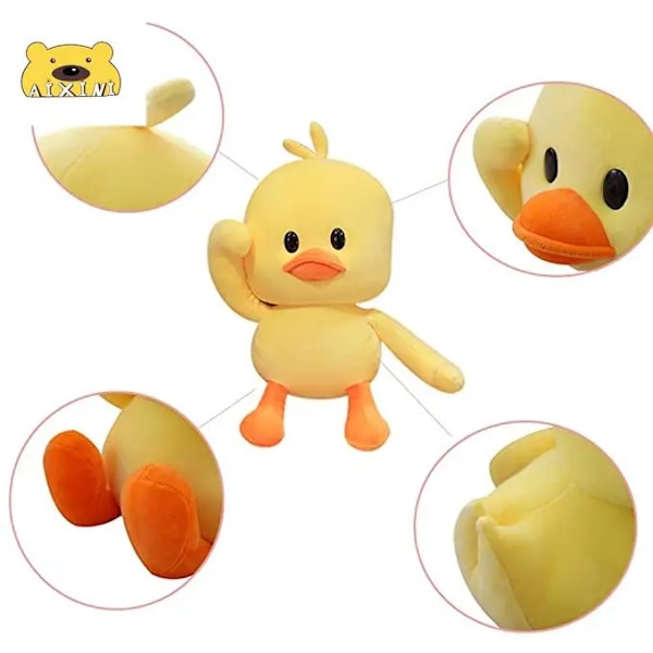 Stor størrelse Fluffy Duck Plyslegetøj Søvn Pude Sød Dyr Udstoppede Svane Gås Plysdukker Gulvmåtte Børn Piger Fødselsdagsgave stor hvid and big white duck 70cm