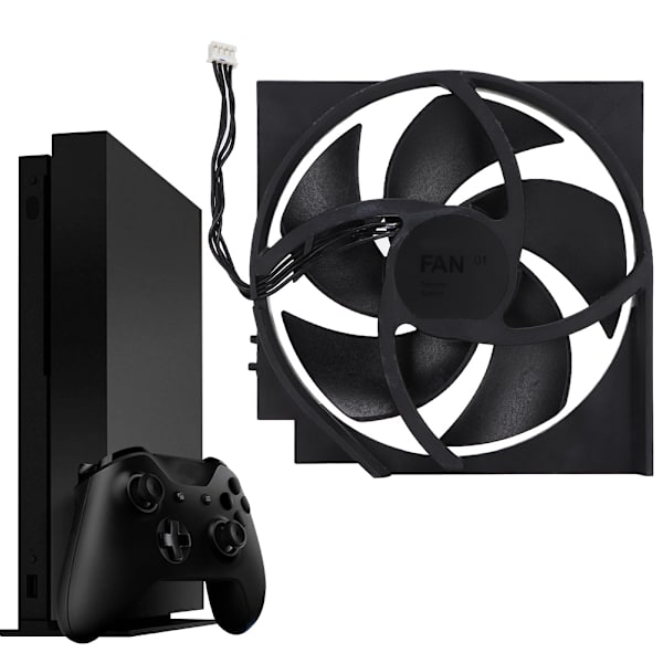 Holdbar ABS intern køleblæser til Xbox ONE S OEM 5 blade 4 stifter