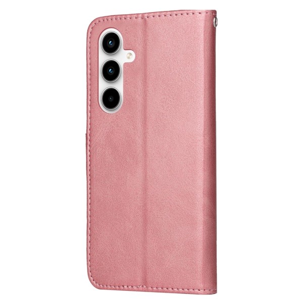 SKALO Samsung A35 5G PU-Lær Lommebokdeksel - Flere farger Pink Rosa