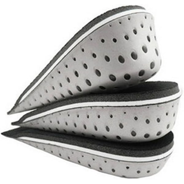 Memory foam indlægssål for at øge hælhøjden - til mænd og kvinder (1 par), 2 cm højde