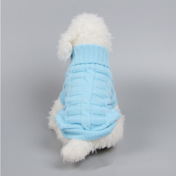 CDQ Pet Cat Sweater Kattungekläder til katte Små hunde, rullekrave