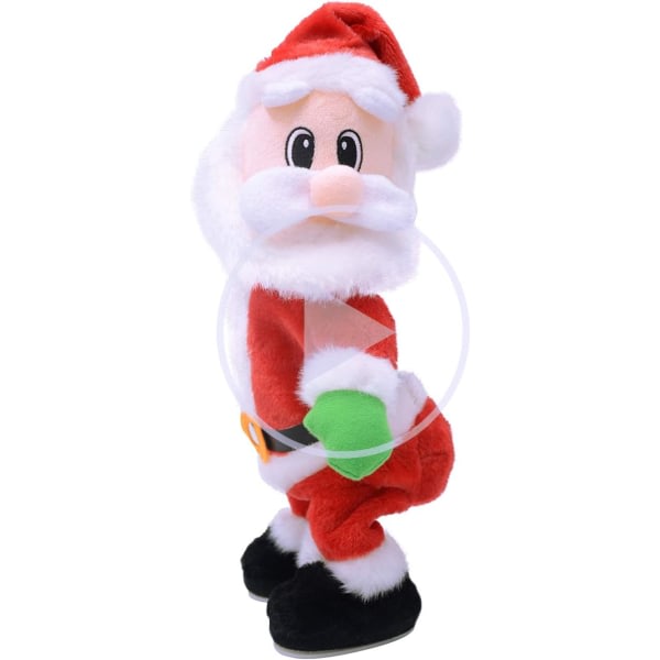 Twerking Santa Claus - Vriden höft, sång och dans - Rolig elektrisk plyschleksak för barn, kvinnor