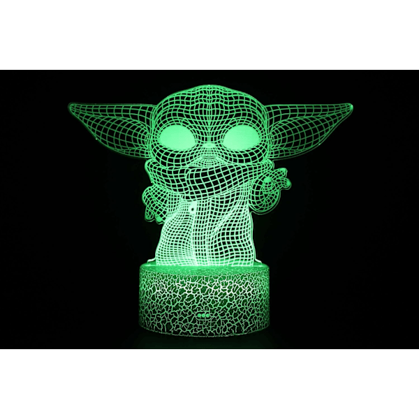 3D Illuusio Tähtien sota Yövalo 16 Väriä Vaihtuva Nig(YSJ)
