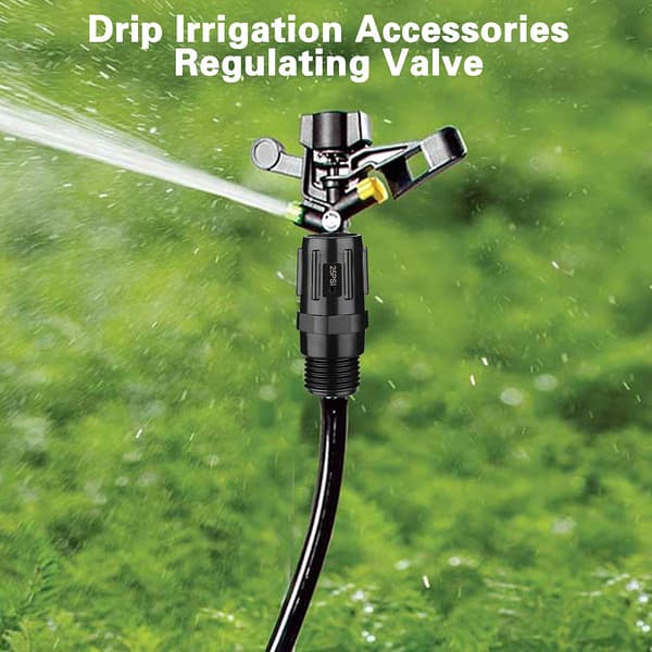 Vann Trykkregulator Ventil 25 PSI Enkel Installering Trykkreduserer Lavstrømsventil Dryppvanningssystem Hagetilbehør